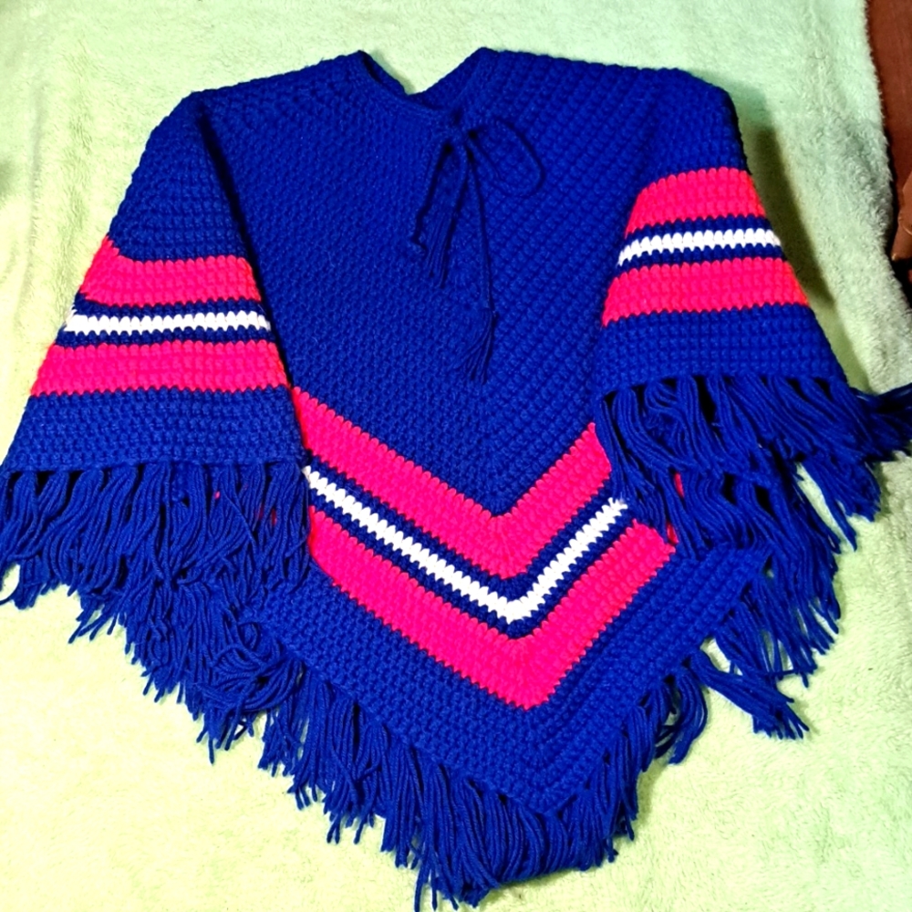 Vintage crochet shaw